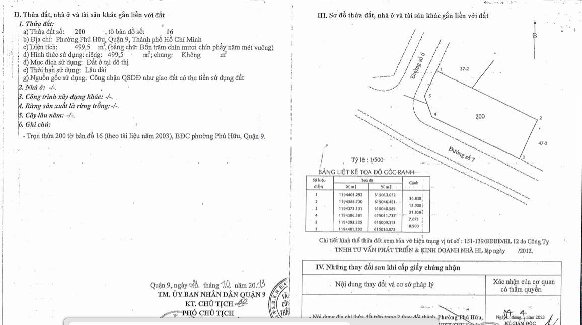 Bán đất Góc 2MT đường số 6 và đường số 7 Thành phố Thủ Đức