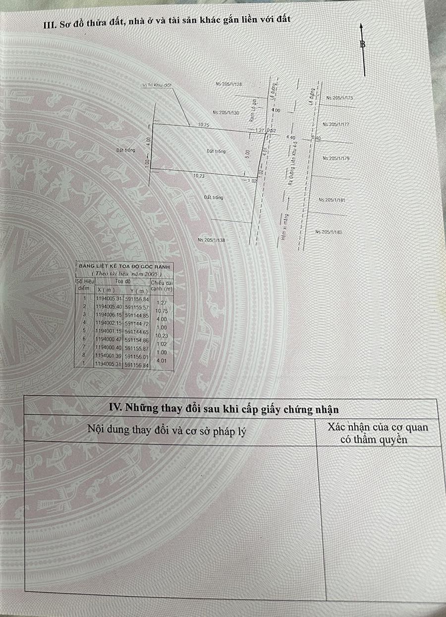 Bán đất hẻm đường Liên Khu 4-5 quận Bình Tân