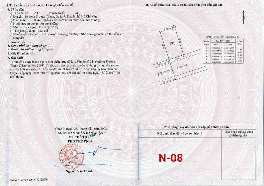 Bán đất nền đường Nguyễn Xiển quận 9