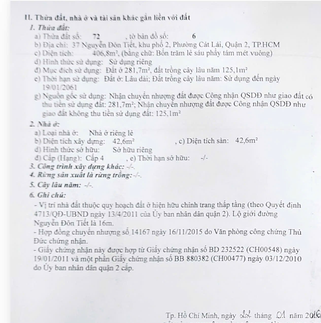 Bán nhà 37 Nguyễn Đôn Tiết Thành phố Thủ Đức