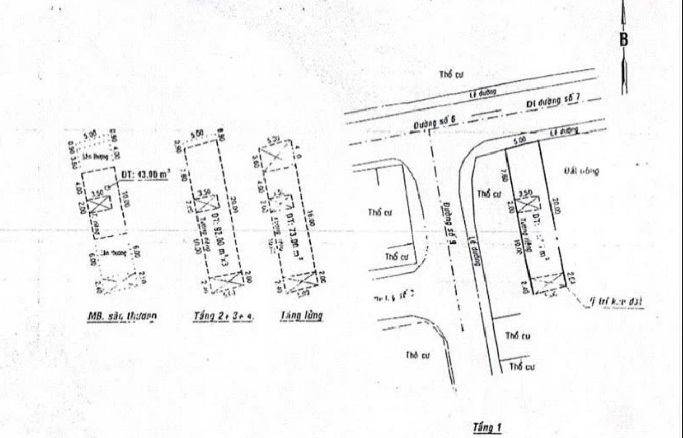 Bán nhà Đường số 6 Quận 7