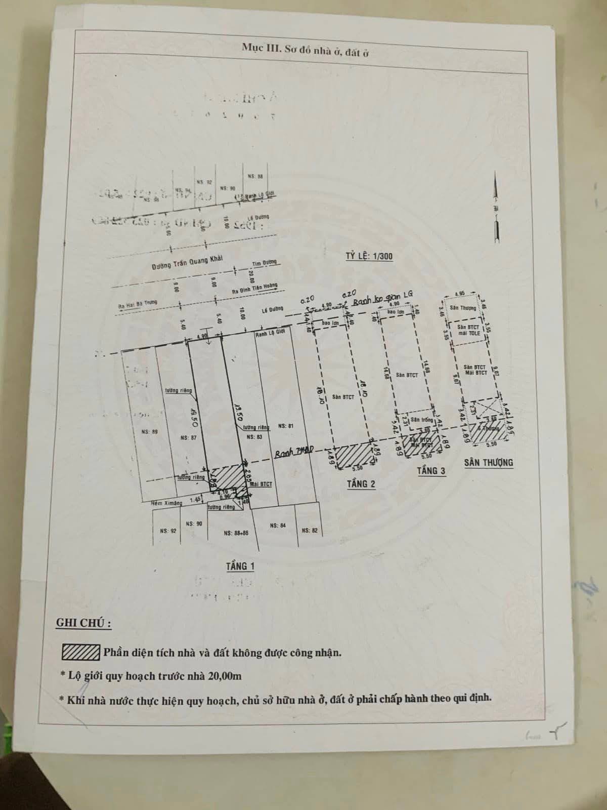 Bán nhà 85 Trần Quang Khải Quận 1