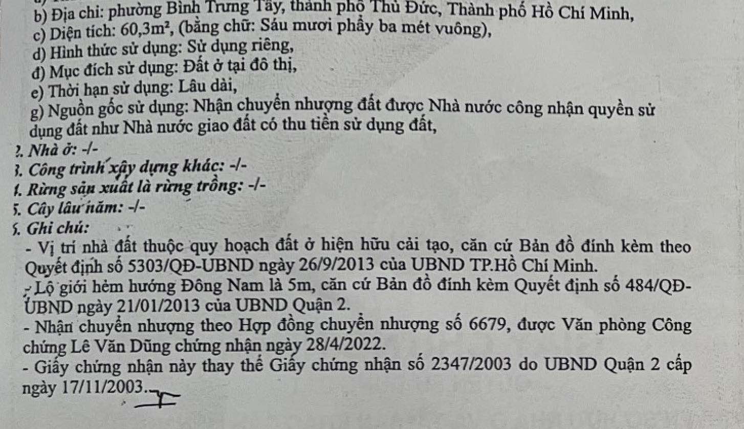 Bán đất đường Nguyễn Tư Nghiêm Thành phố Thủ Đức