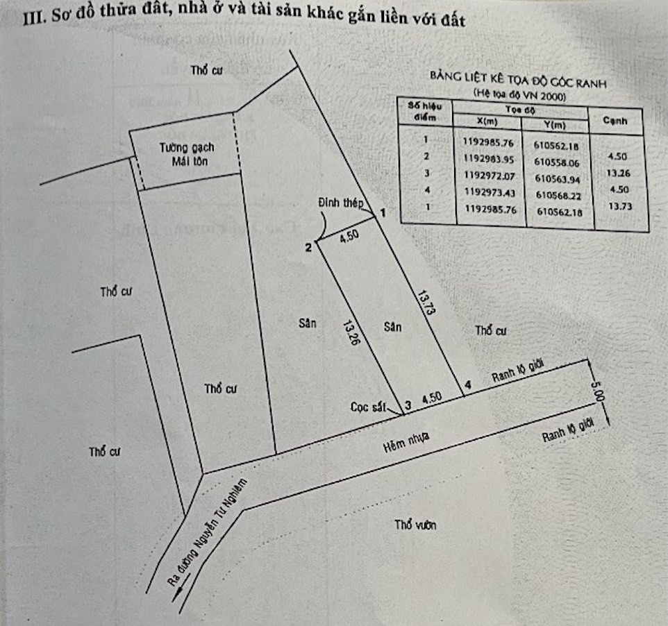 Bán đất đường Nguyễn Tư Nghiêm, phường Bình Trưng Tây, Thành phố Thủ Đức