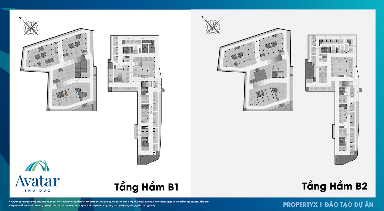 Mặt bằng tầng hầm căn hộ Avatar Thủ Đức