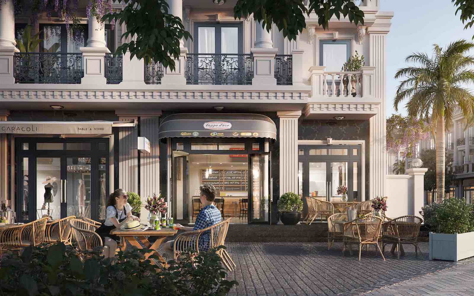 Một góc phối cảnh shophouse