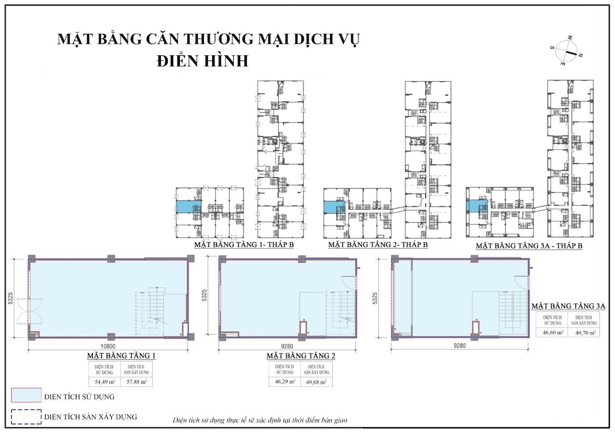 Mặt bằng và thiết kế căn shophouse Fiato Premier