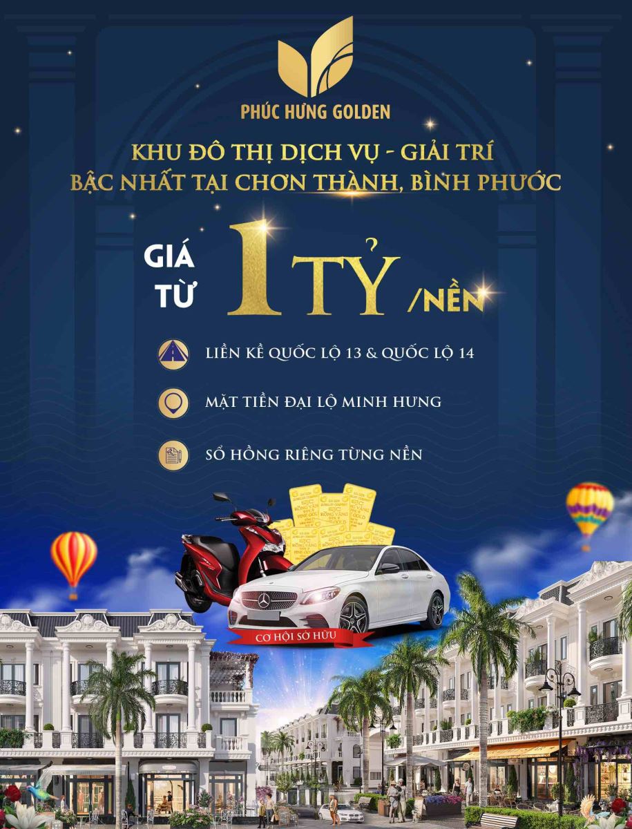 Khu đô thị Phúc Hưng Golden Bình Phước